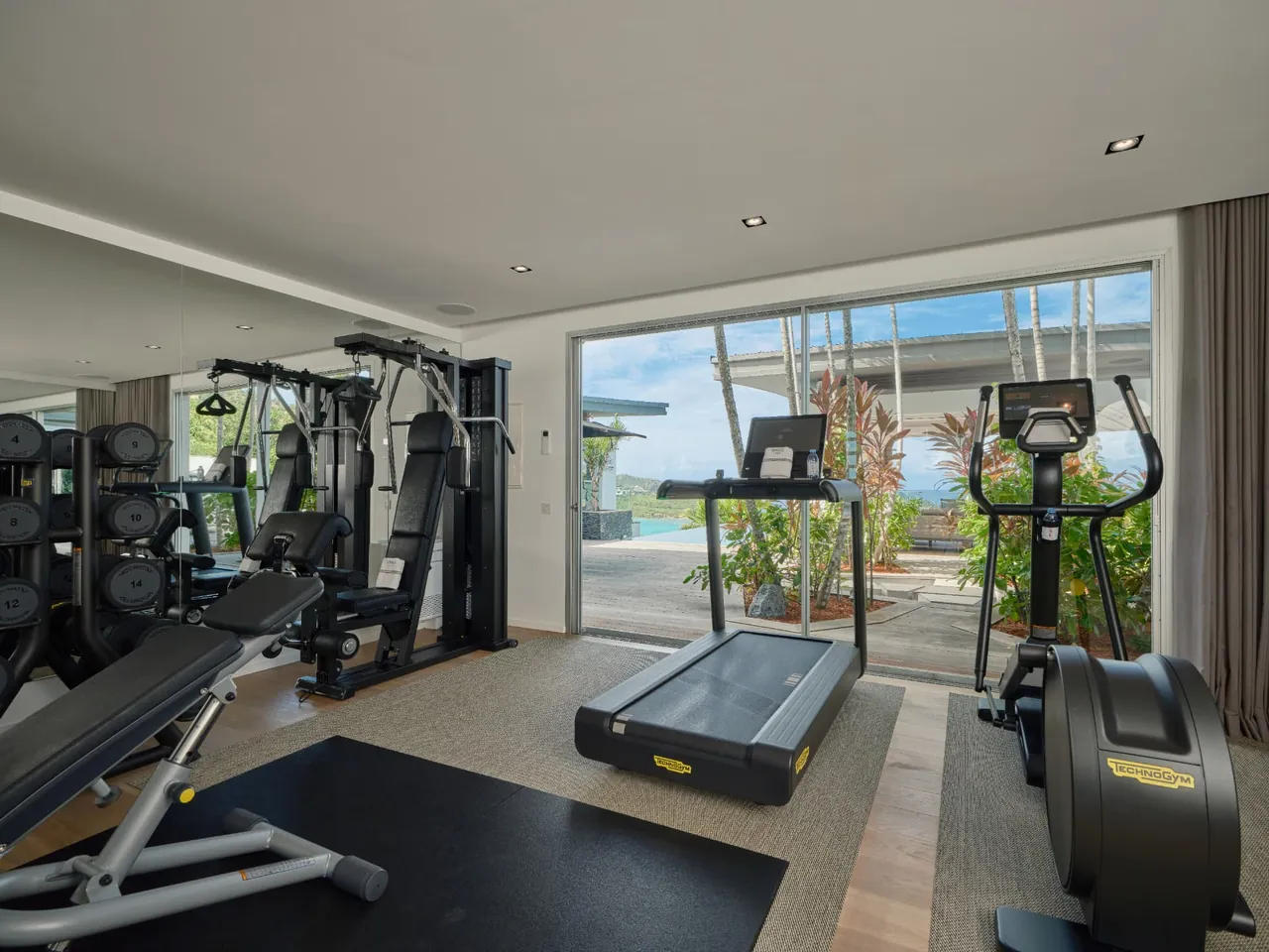 Training overlooking the bay